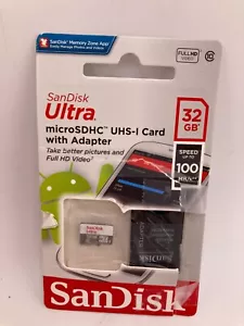 SanDisk Ultra 32GB microSDXC microSDHC MicroSD with adapter Memory Card - Picture 1 of 2