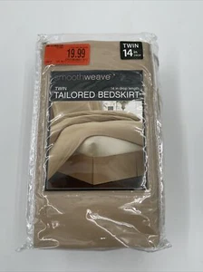 Smoothweave™ 14-Inch Tailored Twin Bed Skirt in Mocha - Picture 1 of 2