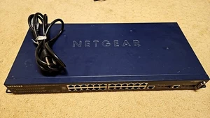 NetGear FSM726 24-Port 10/100 Mbps Managed Switch with 2 GBIC Gigabit Ports - Picture 1 of 4