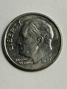 Error Rare 2022p Roosevelt Dime Doubling Of Back Of Head & Other Errors (105) - Picture 1 of 10