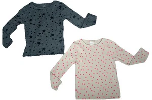 T-shirt manica lunga top bambina taglia 12-18 mesi pois stelle - Foto 1 di 12
