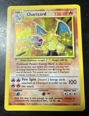 1999 Pokémon TCG Base Charizard Holo 4/102 - Image 1 of 4