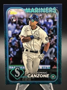 Dominic Canzone 2024 Topps Series 1 Team Color Border SSP Rookie RC Card #195 - Picture 1 of 7
