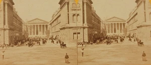 1870s France Paris Rue Royale La Madeleine Transportation Stereoview Photo - Picture 1 of 3