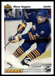 Pierre Turgeon *HOF* 1991-92 cubierta superior #176 - Imagen 1 de 2