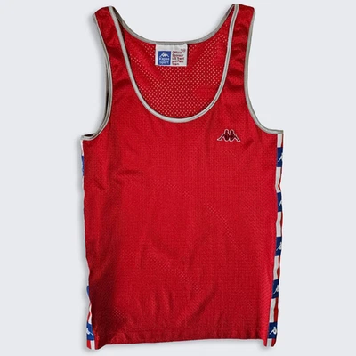 Camiseta sin mangas Kappa de atletismo vintage de los 80 de los Juegos Olímpicos de Estados Unidos - Carl Lewis Foto 1 de 4