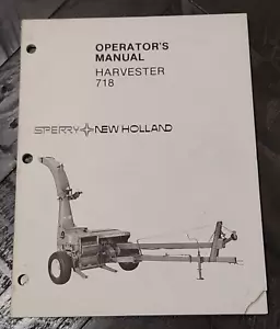 SPERRY NUEVO HOLLAND MANUAL DEL OPERADOR/PROPIETARIO - COSECHADORA 718 - Imagen 1 de 2