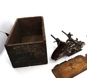 STANLEY NO. 45 PLANE WITH BLADES AND BOX - Picture 1 of 12