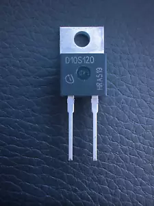 1x IDH10S120 D10S120 INFINION Diodo SiC Schottky 1200V 10A Raddrizzatore 1,2kV TO220 - Foto 1 di 4