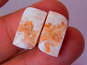 Scholarsite Jasper Cabochon Pair, Natural Scholarsite Fancy Jewelry Making Pair - Picture 1 of 5