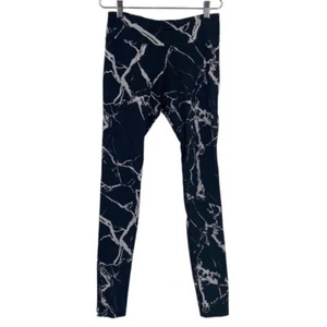 Varley Huntley Leggings Damen Größe Small schwarz weiß Marmor dehnbar Netz aktiv - Bild 1 von 13