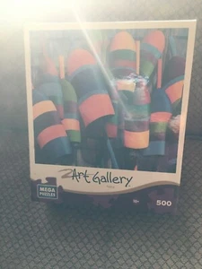 Art Gallery Jigsaw Puzzle 500 Pieces 14" x 14" Blue Wall Sealed New - Picture 1 of 3