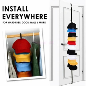 2PCS Baseball Cap Rack Hat Holder Rack Home Organizer Storage Door Closet Hanger - Picture 1 of 13