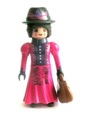 Playmobil  dame lady western far west diligence train  saloon  si6  NEUF - Photo 1/2