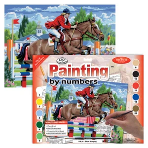 Royal And Langnickel PJL18 Showjumping Paint By Numbers - Picture 1 of 1