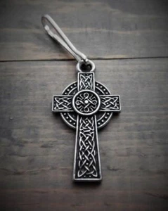 Charm regalo Bravo Bells croce celtica cerniera pull ride biker accessorio BZP-21 USA - Foto 1 di 10