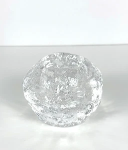 Kosta Boda Art Glass Snowball Lead Crystal Votive Candle Holder LARGE - Picture 1 of 3