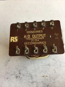 1970 RADIO SPARES HEAVY DUTY 15 WATT OUTPUT TRANSFORMER WORKING NOS ORIGINAL - Picture 1 of 10