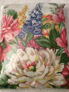 RARE Ralph Lauren MELISSA White Pink Blue Floral Full Fitted Sheet NIOP