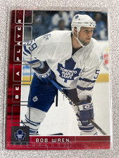 2001-02 ITG Be A Player Memorabilia Bob Wren Ruby Rookie Card /200