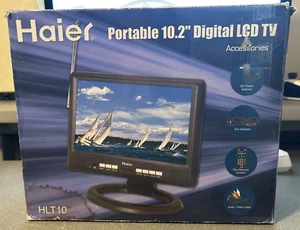 Haier HLT10 10.2'' Digital Portable TV W/Stand Original Box Accessories Working - Picture 1 of 11