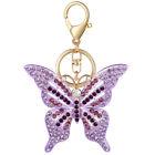 Crystal Butterfly Keychain Bag Charm for Women Girls