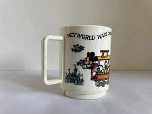 Walt Disney World Deka Plastica Treno Ferrovia Tazza Topolino Paperino Minnie Vintage - Foto 1 di 7