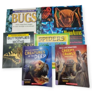 Children's Book Lot Science Insects Bugs Real-Life Monsters Teacher 6 Books - Picture 1 of 20