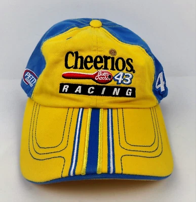 NASCAR Cheerios Racing #43 Gorra Betty Crocker Amarillo/Azul Bobby Labonte Foto 1 de 4
