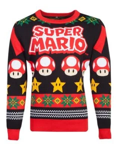 Super Mario Knitted Christmas Jumper - Super Mario KW834885NTN - (Sweaters / Jum - Bild 1 von 6