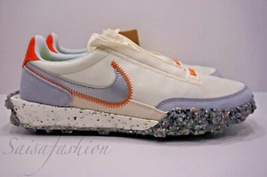 Nike Women's Waffle Racer Crater Lifestyle Shoes CT1983-105 Size 7 - Picture 1 of 11