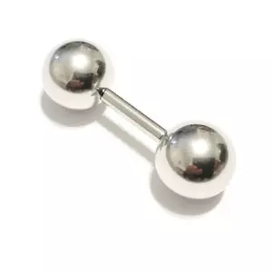 316L Surgical Steel 14, 12, 10, 8 & 6g 1/2" 12mm Ball FRENUM BARBELL. - Picture 1 of 11