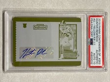 2019 CONTENDERS DRAFT TICKET HUNTER RENFROW Yellow Printing Plate PSA 10 Auto