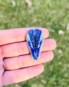 Natural Lapis Lazuli Fancy Shape Smooth Cabochon Matching Pairs, Gemstones . - Picture 1 of 9