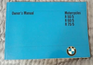BMW R50 /5 R60 /5 R70 /5 OWNERS MANUAL MOTORYCYCLE VTG 1970 NOS genuine BMW book - Picture 1 of 6