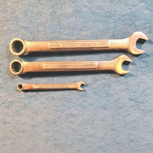 THREE CRAFTSMAN COMBINATION WRENCHES  ,  5/8, 9/16 ,  1/4 ;  MADE IN U.S.A. - Bild 1 von 2