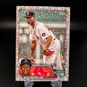 2023 Topps Holiday Brayan Bello Rookie Metallic Snowflake #H141 Boston Red Sox - Picture 1 of 2