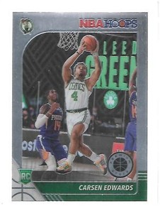 2019-20 Hoops Premium Stock #227 Carsen Edwards RC Celtics