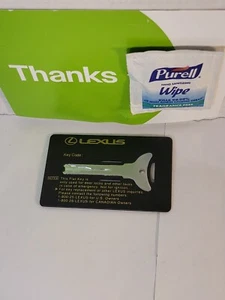 Carte clé plate Lexus - Clé d'urgence - 47544 avec livraison gratuite USA - Photo 1/2