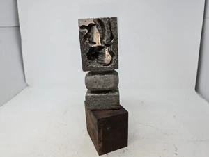 SUPER RARE ART WORK John Smith Tribute To Confusion Aluminum Sculpture 11 x 5 - Picture 1 of 6