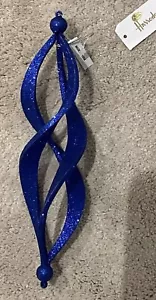 Harrods Glitter Twist Christmas Tree Decoration- Old New Stock - Picture 1 of 4