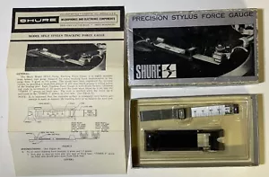 SHURE Precision Stylus Force Gauge Audiophile SFG-2 W box & Instructions Vintage - Picture 1 of 2