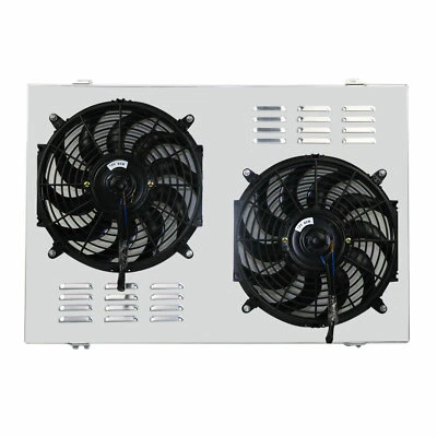 Aluminum Radiator Shroud Fan+Relay fit 1973-1987 Chevy C10,C20,C30 Pickup - Изображение 1 из 4