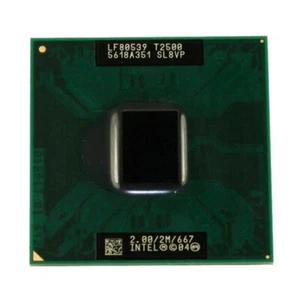 Intel Dual Core DUO Mobile T2500 2.00/2M/667 CPU Processor SL8VP 31W - Picture 1 of 1