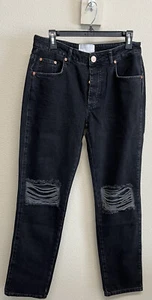 Oneteaspoon Truckers Jeans SIze 29 Worn Black Distressed Women NEW - Picture 1 of 12