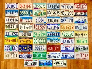 50 USA License Plate Collection Plus a Washington DC Plate- Good Condition - Picture 1 of 1
