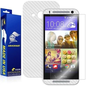 ArmorSuit MilitaryShield HTC One Remix Screen Protector + White Carbon Fiber USA - Picture 1 of 6