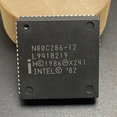 Harris N80C286-12 CPU X241 Intel 80286 CMOS Version Processor LCC 12MHz 286 Rare - image 1 of 2