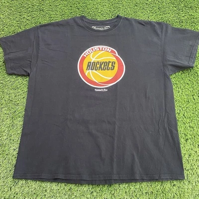 Camiseta Mitchell & Ness Houston Rockets NBA Hombre’s 2XL Negra De Colección Logo Baloncesto Foto 1 de 4