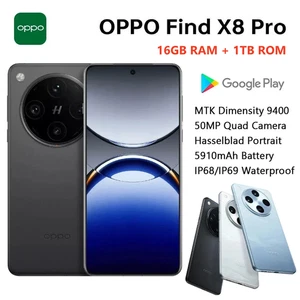OPPO Find X8 Pro Mobile Color OS (16GB+1TB ROM) 50MP 6.78" 120Hz 5910mAh, NERO - Foto 1 di 8